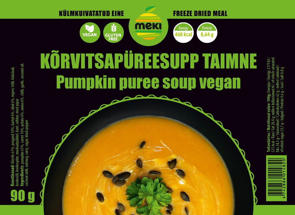 MEKI Pumpkin puree vegetable soup 90g