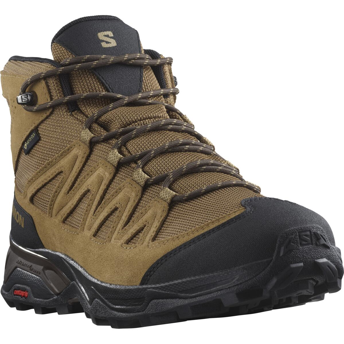 SALOMON обувь X Ward Leather Mid GTX коричневый/черный