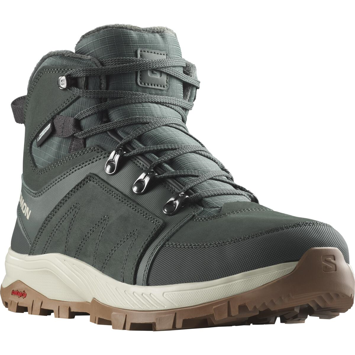 SALOMON zapatos Outchill TS CSWP verde oscuro/blanco