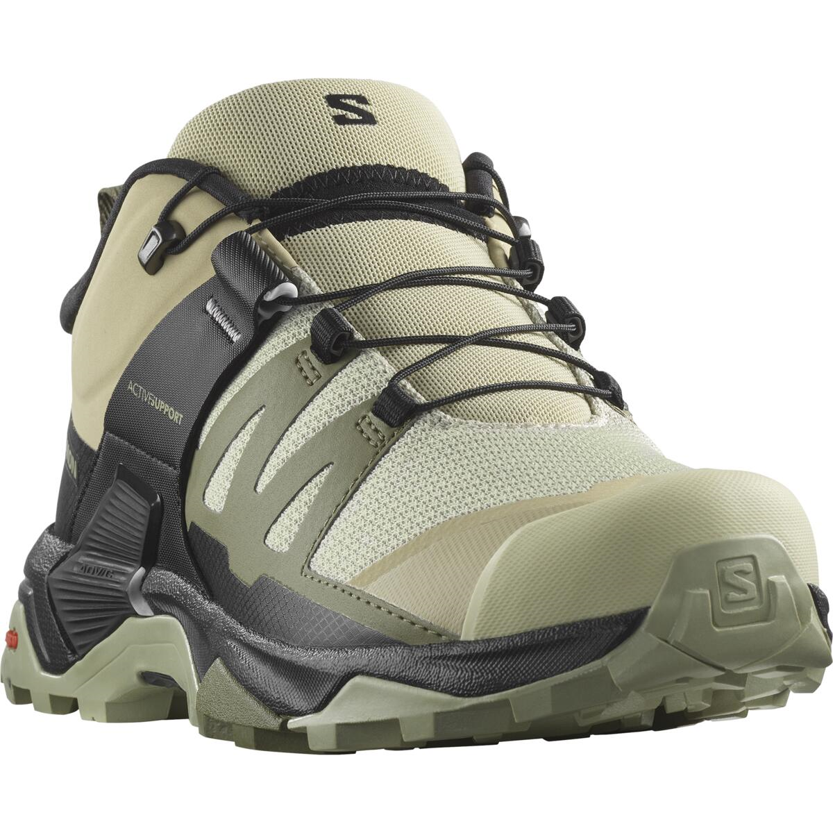 SALOMON zapatos X Ultra 4 W gris/verde/negro