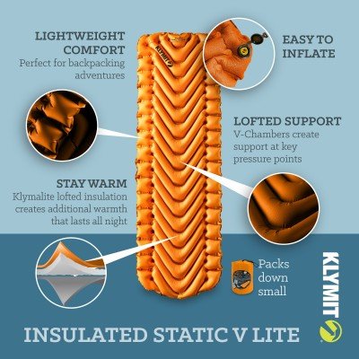 Klymit Insulated Static V Lite - dabai.lv