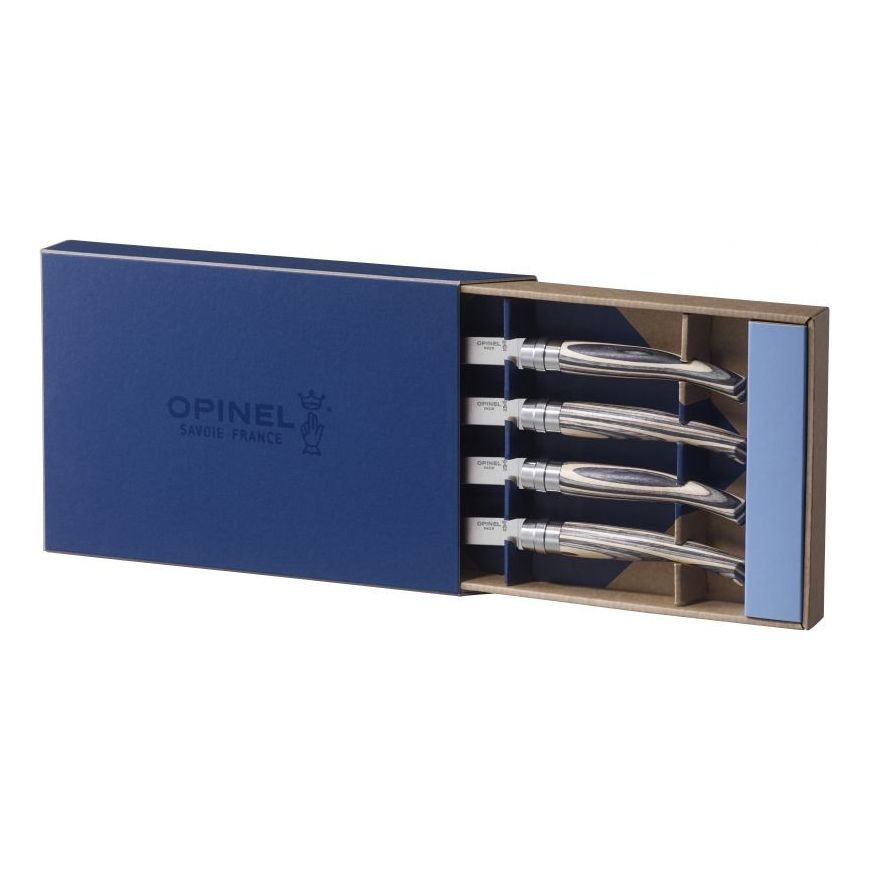 Set de Cuchillos de Mesa Opinel de Abedul Laminado Chic en Caja