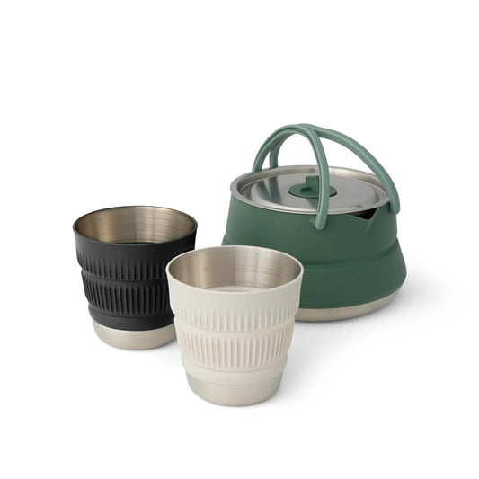 Sea To Summit Detour Juego de Cocina con Tetera de Acero Inoxidable