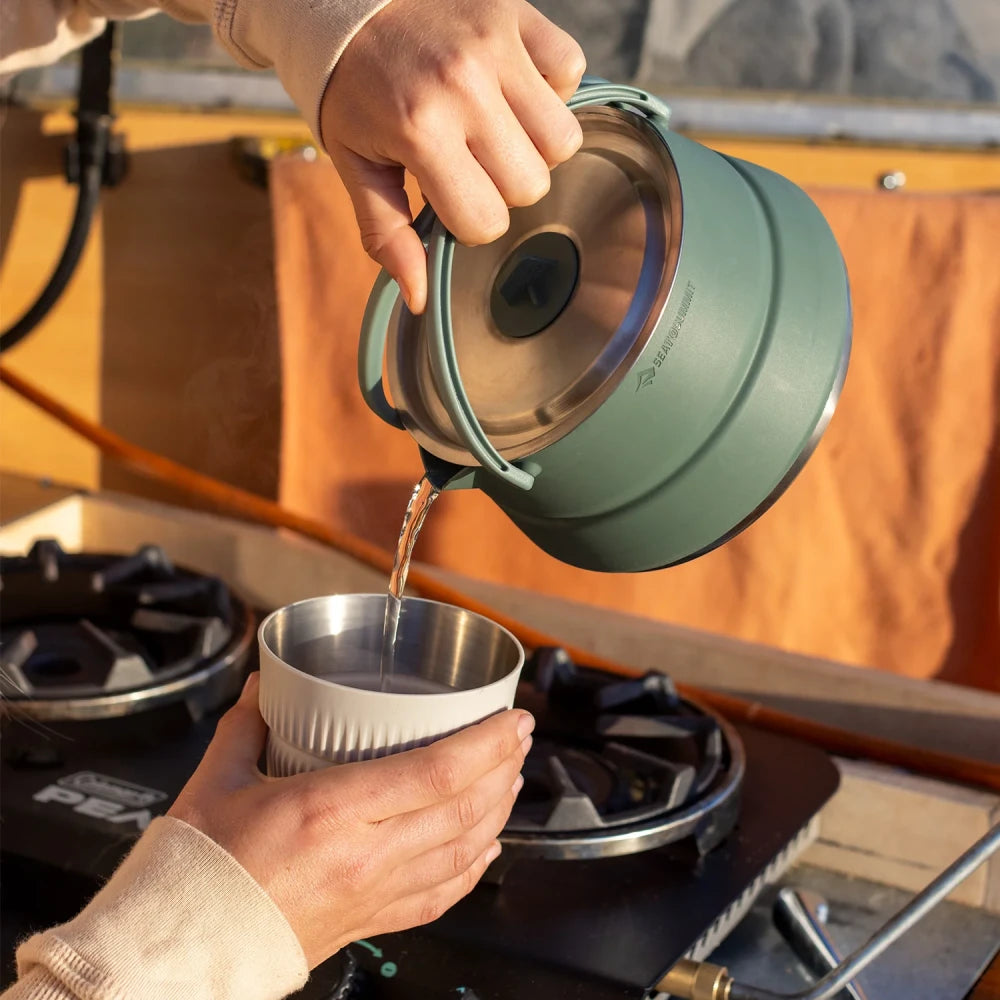 Sea To Summit Detour Juego de Cocina con Tetera de Acero Inoxidable