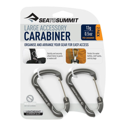 Sea To Summit Set de Mosquetones para Accesorios - [2 Piezas] Grandes