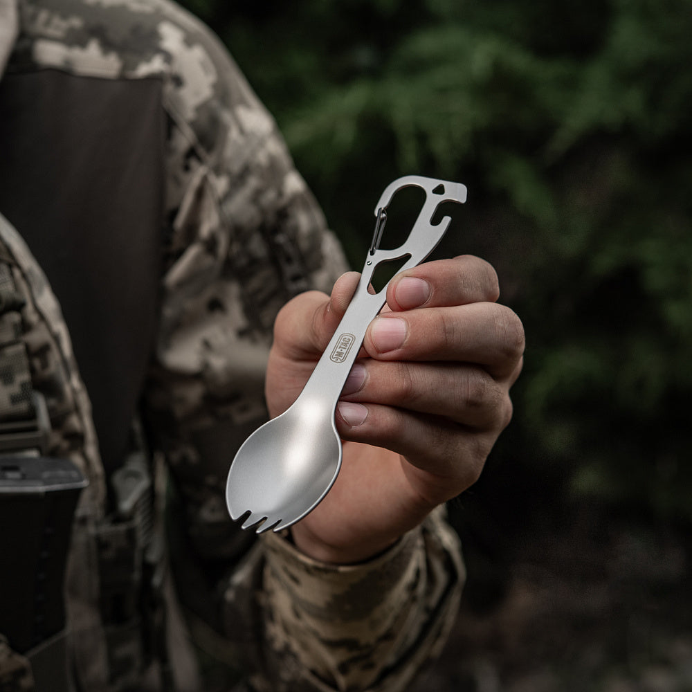 M-Tac juego de cubiertos spork con mosquetón