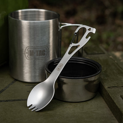 M-Tac juego de cubiertos spork con mosquetón