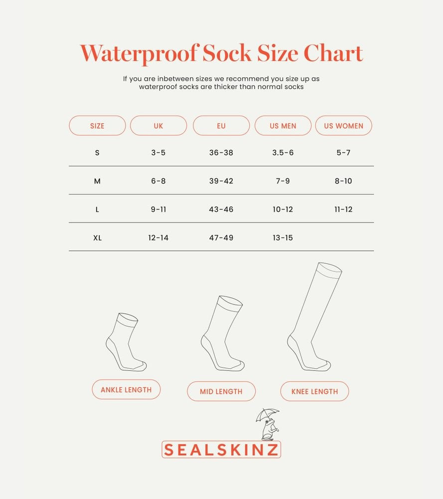 Sealskinz Носки Bircham водонепроницаемые для всех погодных условий длиной до щиколотки