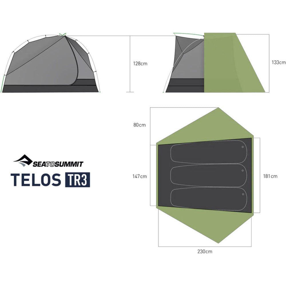 Sea To Summit Telos Evo tienda de campaña – TR3