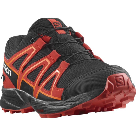 SALOMON обувь Speedcross CSWP J черный/красный/оранжевый