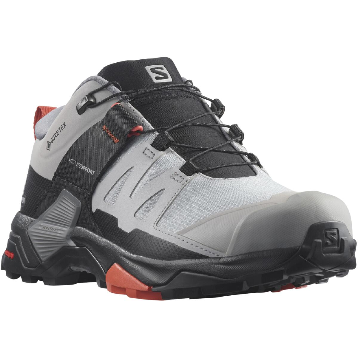 SALOMON zapatos X Ultra 4 Wide GTX W gris/negro/rojo
