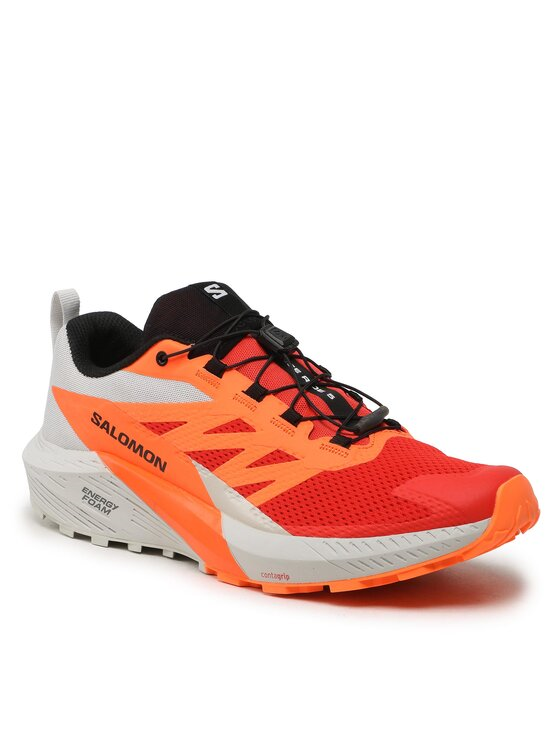 SALOMON обувь Sense Ride 5 серый/оранжевый/красный
