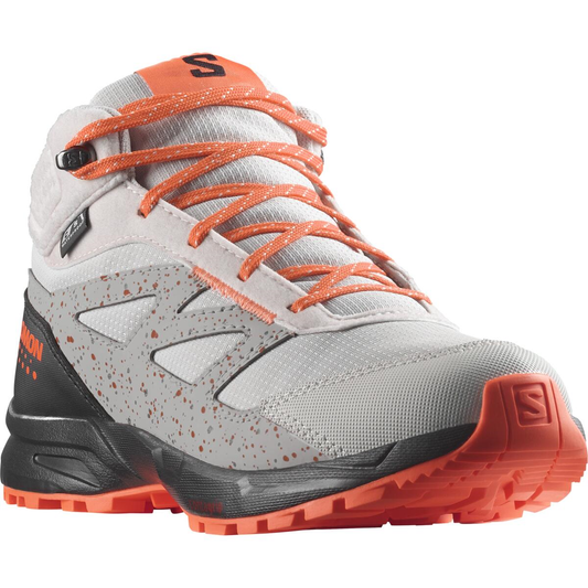 SALOMON обувь Outway Mid CSWP J серый/оранжевый