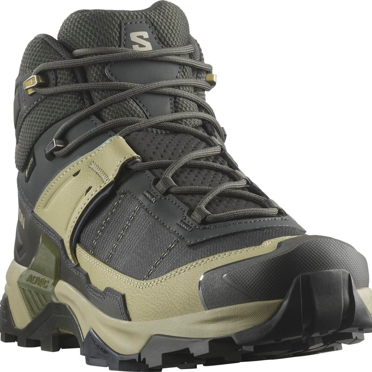 Zapatos SALOMON X Ultra 5 Mid GTX green/dark green