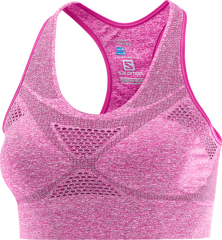 SALOMON sporta krūšturis Medium Impact Bra W pink