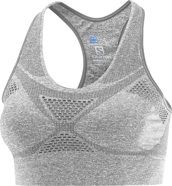 SALOMON sporta krūšturis Medium Impact Bra W light grey