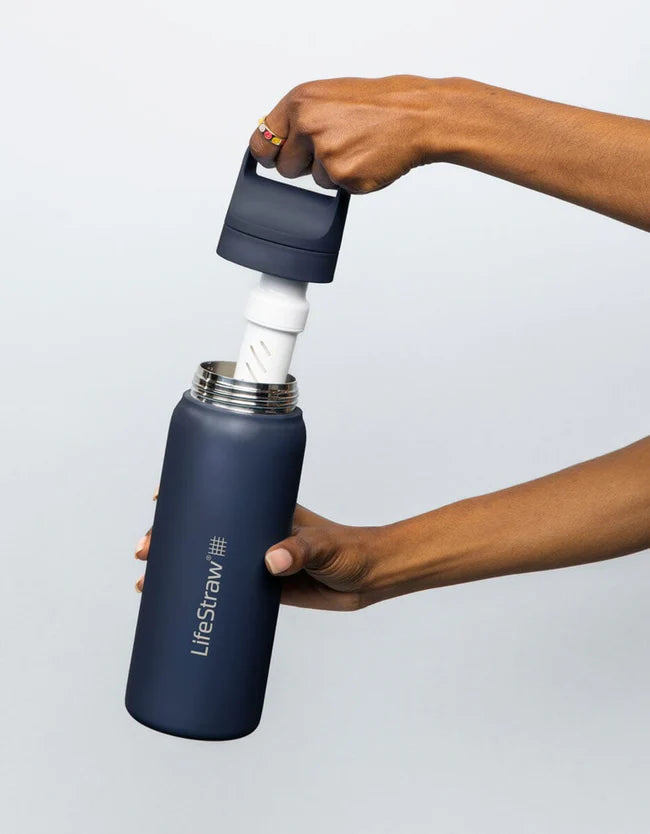 Фильтр для воды LifeStraw Go 2.0 из нержавеющей стали, 700 мл