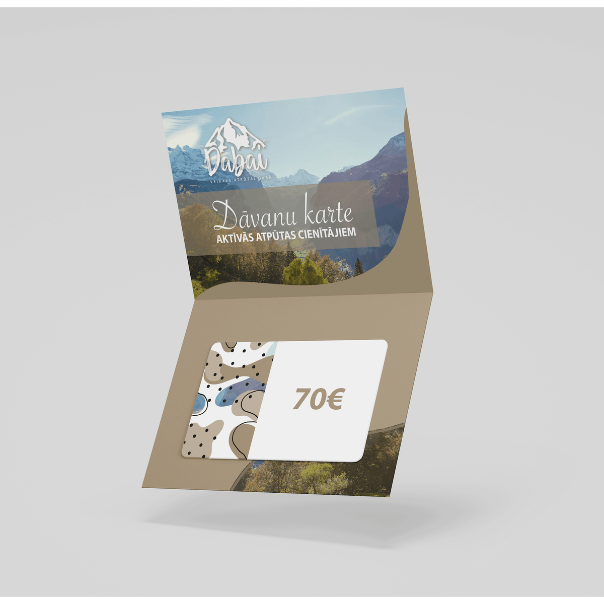 Подарочная карта на 70EUR - dabai.lv