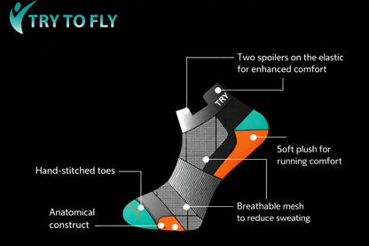 Calcetines ultrafinos para correr Pirin Hill con Tactel