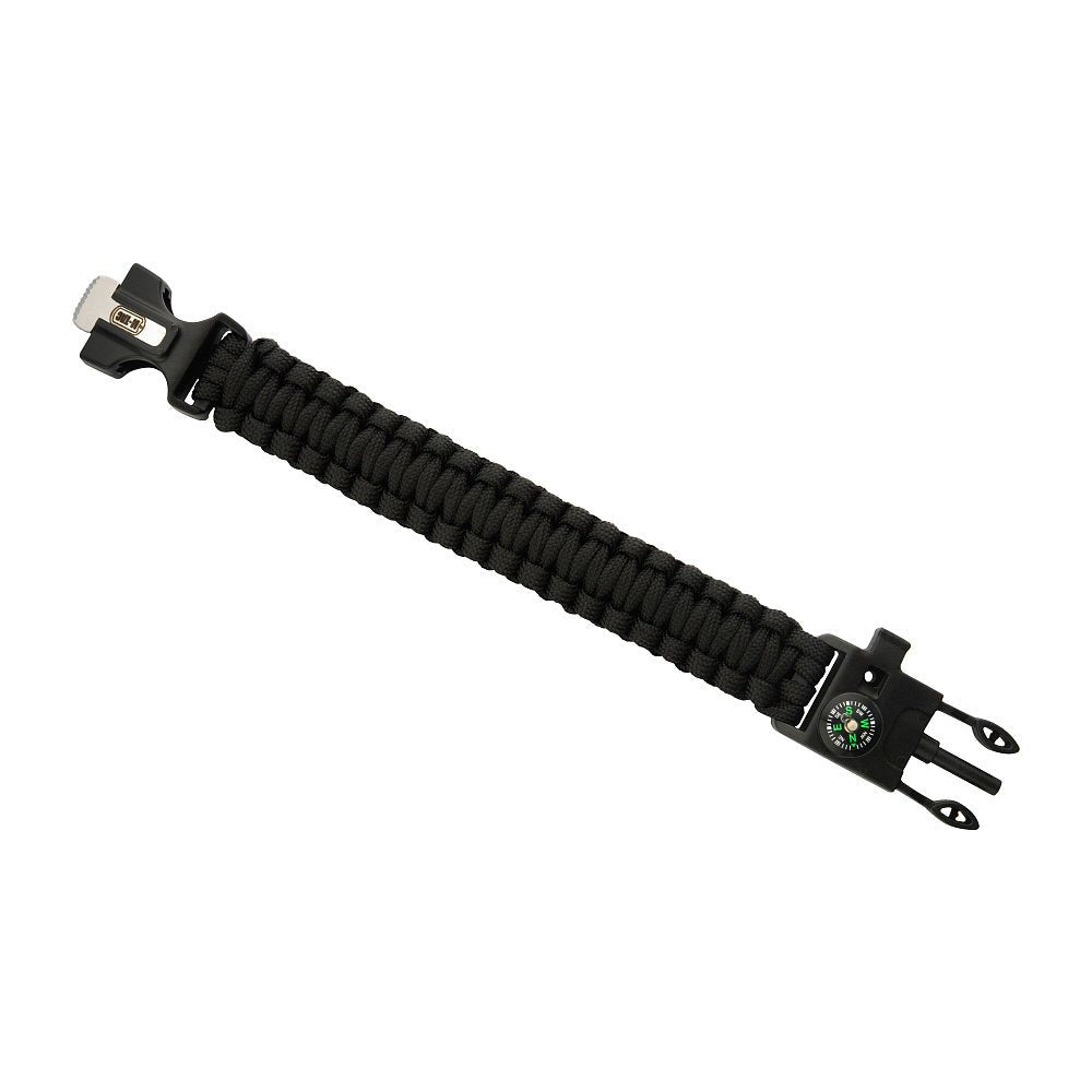 M - Tac paracord bracelet with flint lighters, compass, and whistle - alanaturaleza.es