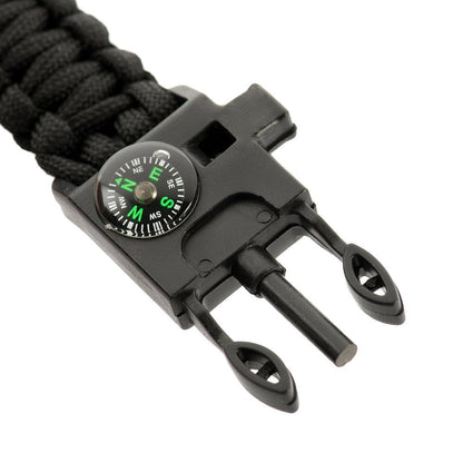 M - Tac paracord bracelet with flint lighters, compass, and whistle - alanaturaleza.es