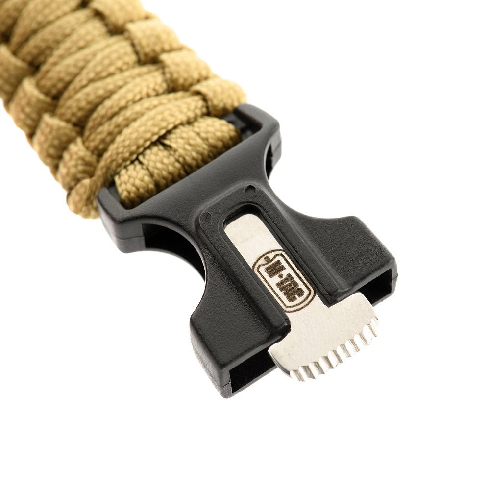 M - Tac paracord bracelet with flint lighters, compass, and whistle - alanaturaleza.es