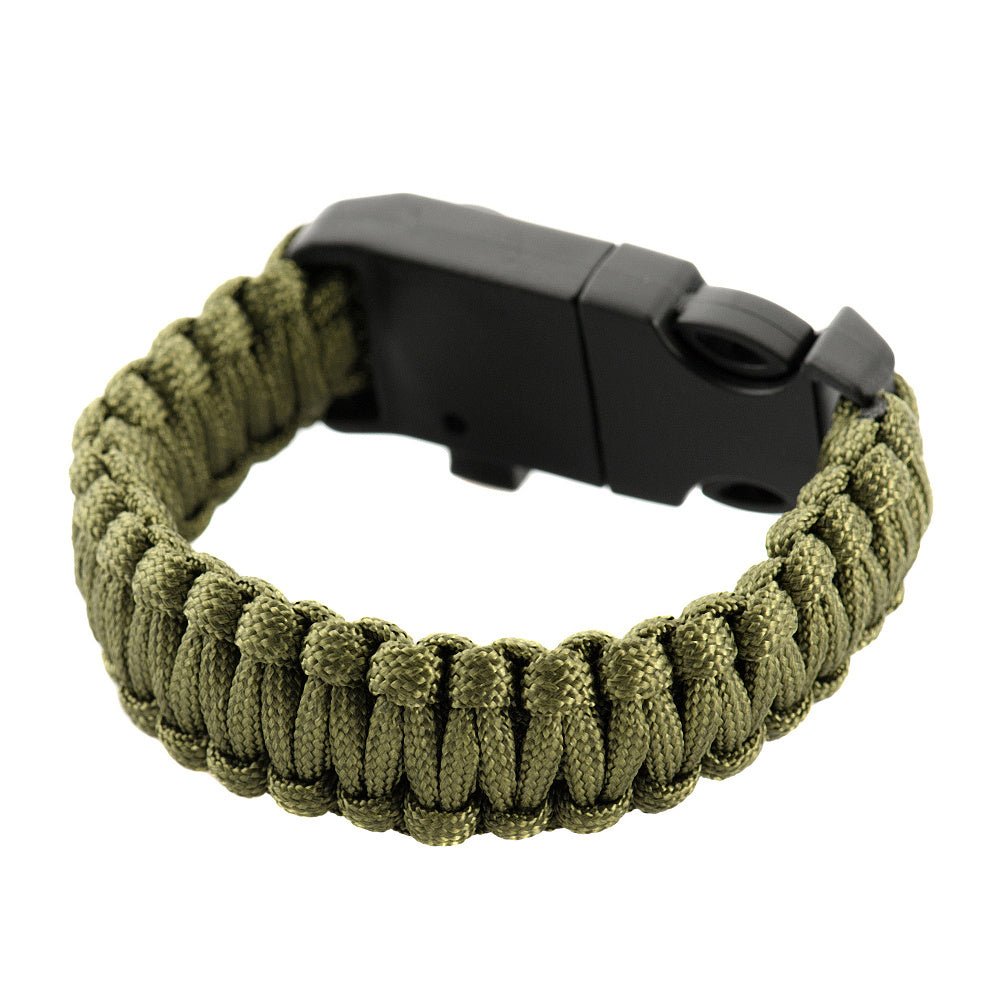 M - Tac paracord bracelet with flint lighters, compass, and whistle - alanaturaleza.es