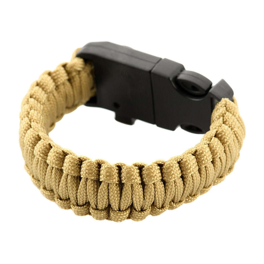 M - Tac paracord bracelet with flint lighters, compass, and whistle - alanaturaleza.es