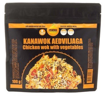 MEKI Wok with vegetables and chicken 100g - alanaturaleza.es