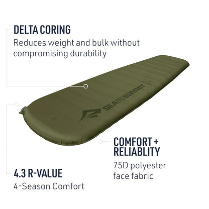 Sea To Summit Camp Plus Self Infl.Mat Rectangular Reg. Wide - DABAI.LV