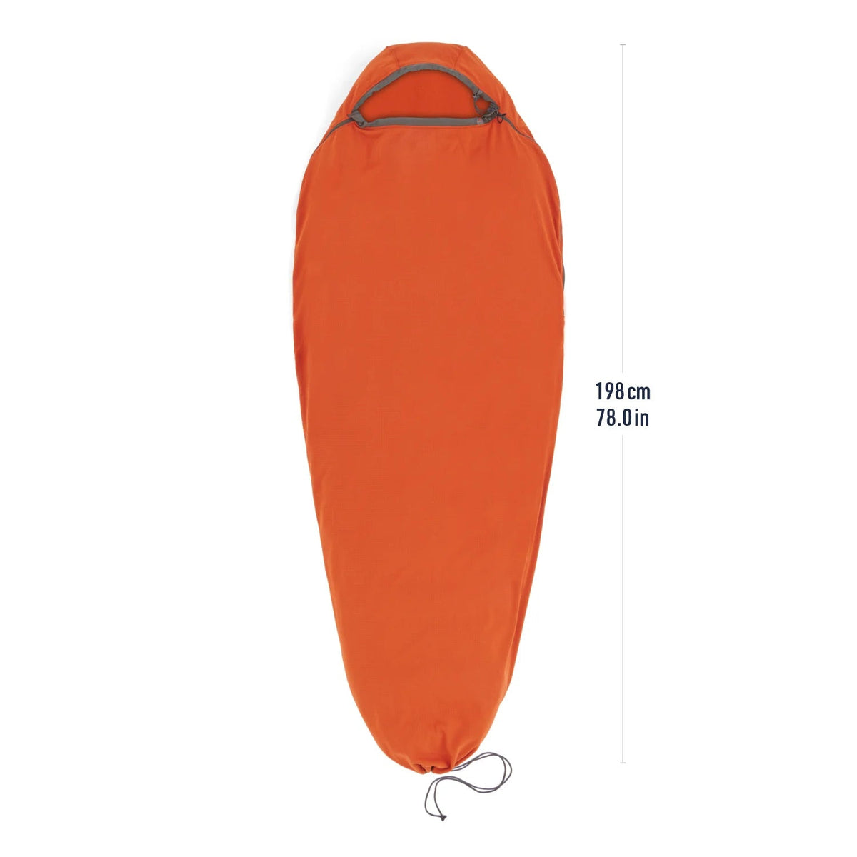 Sea To Summit Reactor Fleece Sleeping Bag Liner Mummy with Drawcord - Compact - DABAI.LV