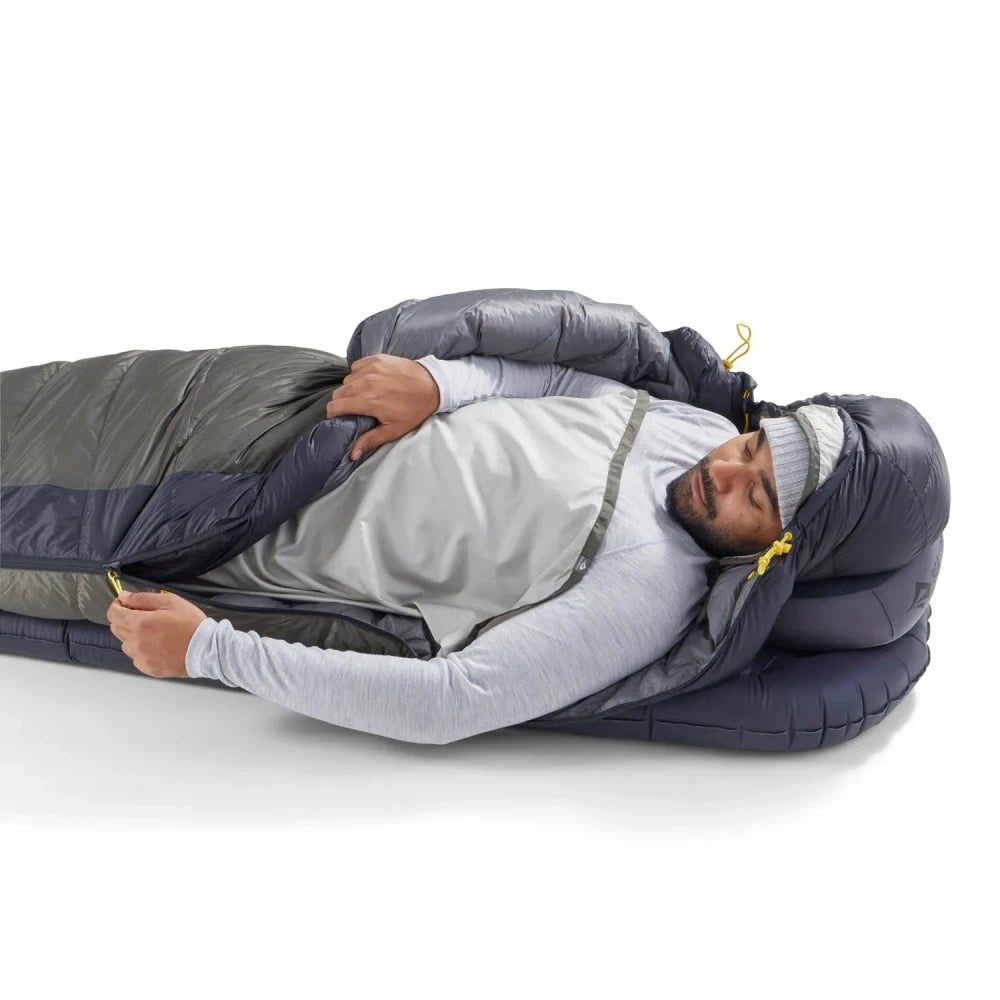 Sea To Summit Spark Pro - 9C Down Sleeping Bag Regular beluga black - DABAI.LV