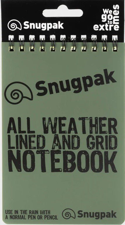 Snugpak Water Resistant Notebook (Olive) - DABAI.LV