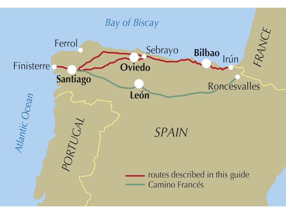 The Camino del Norte and Camino Primitivo To Santiago de Compostela and Finisterre from Irun or Oviedo (ENG) - alanaturaleza.es